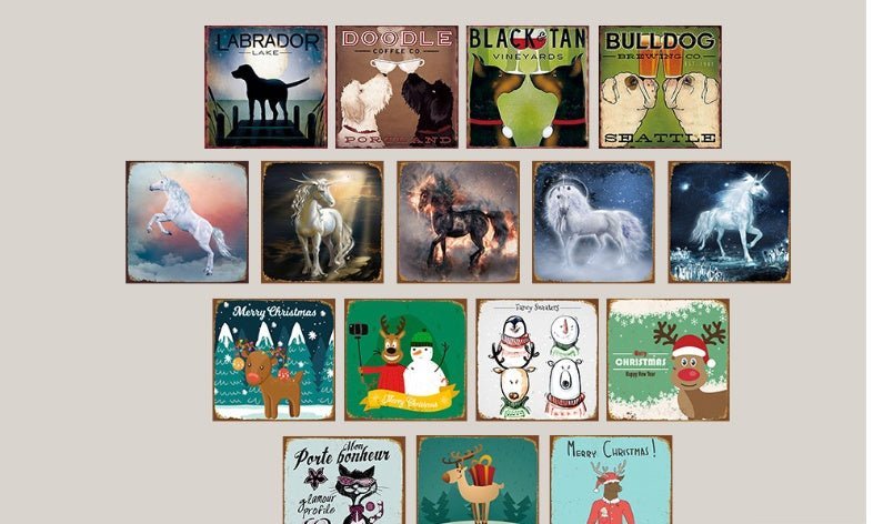 Decorative paintings on the wall