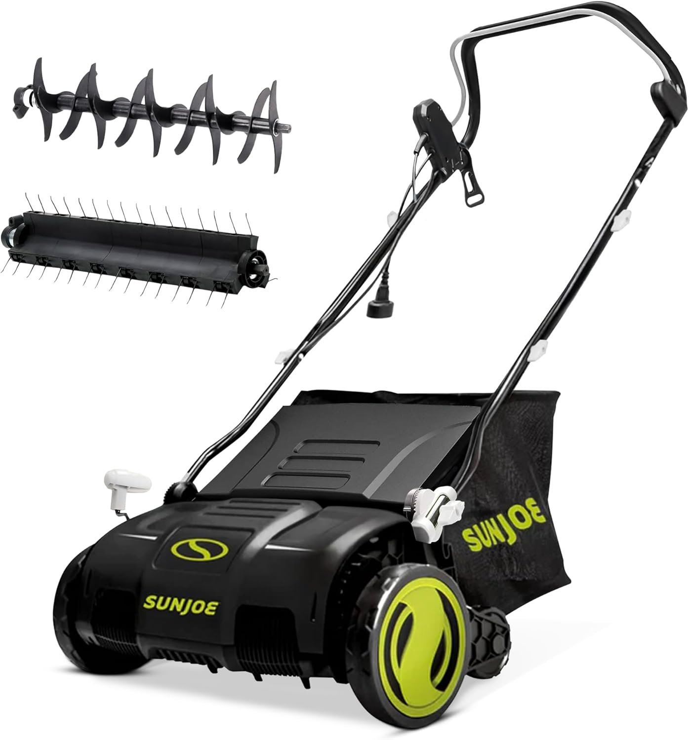 Sun Joe AJ805E 13A Electric Dethatcher & Scarifier, 15 in.