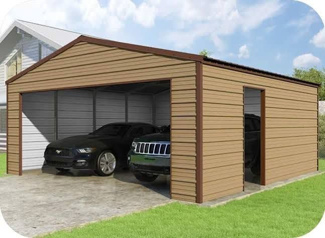 Versa-Tube-3.jpg 24x24x9 VersaTube Frontier Steel Garage Kit With Installation - Image 1